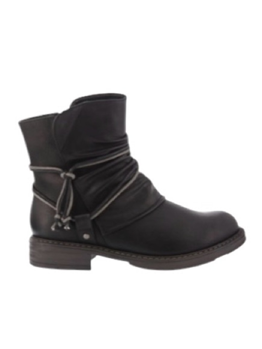 Patrizia Faux Leather Strappy Moto Combat Resago Boot